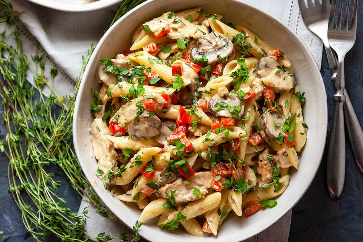 Pasta Chicken Mushroom
